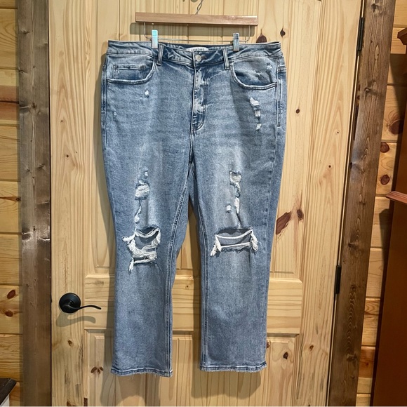 Lovervet by Vervet Women’s Denim Jeans Size 22W Distressed - Picture 1 of 10
